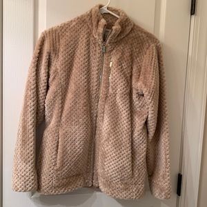 Calvin Klein zip front Teddy Bear Jacket